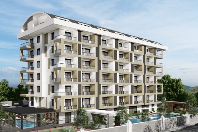 New flats surrounded by greenery in Gazipasa district, Alanya-3981